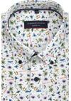Produktbild fr 'CASAMODA Casual Fit Hemd Halbarm Button Down Kragen Palmenmuster wei'