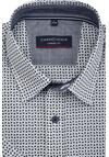 Produktbild fr 'CASAMODA Casual Fit Hemd Halbarm New Kent Kragen Muster wei'