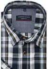 Produktbild fr 'CASAMODA Casual Fit Hemd Halbarm New Kent Kragen Karo blau'
