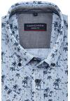 Produktbild fr 'CASAMODA Casual Fit Hemd Halbarm Button Down Kragen Muster blau'