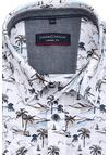 Produktbild fr 'CASAMODA Casual Fit Hemd Halbarm New Kent Kragen Palmenmuster blau'