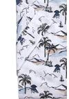 Produktbild fr 'CASAMODA Casual Fit Hemd Halbarm New Kent Kragen Palmenmuster blau'