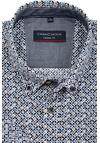 Produktbild fr 'CASAMODA Casual Fit Hemd Halbarm Button Down Kragen Muster wei'