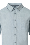 Produktbild f�r 'CASAMODA Casual Fit Hemd Halbarm Button Down Kragen Leinenmix gr�n'