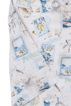 Produktbild f�r 'CASAMODA Casual Fit Hemd Halbarm Reverskragen Muster wei�'