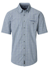 Produktbild f�r 'CASAMODA Casual Fit Hemd Halbarm Button Down Kragen Karo blau'