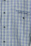 Produktbild f�r 'CASAMODA Casual Fit Hemd Halbarm Button Down Kragen Karo blau'