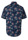 Produktbild f�r 'CASAMODA Casual Fit Hemd Halbarm New Kent Kragen Muster blau'