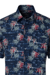 Produktbild f�r 'CASAMODA Casual Fit Hemd Halbarm New Kent Kragen Muster blau'