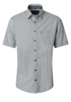 Produktbild f�r 'CASAMODA Casual Fit Hemd Halbarm New Kent Kragen Leinenmix Muster blau'