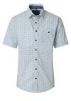 Produktbild f�r 'CASAMODA Casual Fit Hemd Halbarm New Kent Kragen Muster blau'