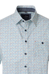 Produktbild f�r 'CASAMODA Casual Fit Hemd Halbarm New Kent Kragen Muster blau'