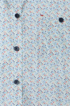 Produktbild f�r 'CASAMODA Casual Fit Hemd Halbarm New Kent Kragen Muster blau'