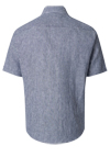 Produktbild f�r 'CASAMODA Casual Fit Hemd Halbarm Button Down Kragen Streifen blau'