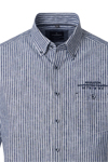 Produktbild f�r 'CASAMODA Casual Fit Hemd Halbarm Button Down Kragen Streifen blau'