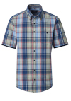 Produktbild f�r 'CASAMODA Casual Fit Hemd Halbarm New Kent Kragen Streifen blau'