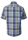 Produktbild f�r 'CASAMODA Casual Fit Hemd Halbarm New Kent Kragen Streifen blau'