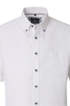 Produktbild f�r 'CASAMODA Casual Fit Hemd Halbarm Button Down Kragen Leinenmix wei�'