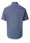 Produktbild f�r 'CASAMODA Casual Fit Hemd Halbarm Button Down Kragen Leinenmix blau'