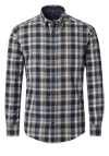 Produktbild fr 'CASAMODA Casual Fit Hemd Langarm Button Down Kragen Flanell Karo grau'