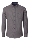 Produktbild fr 'CASAMODA Casual Fit Hemd Langarm Button Down Kragen Muster braun'
