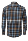 Produktbild fr 'CASAMODA Casual Fit Hemd Langarm Button Down Kragen Flanell Karo braun'