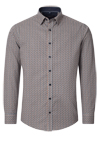 Produktbild fr 'CASAMODA Casual Fit Hemd Langarm Under Button Down Kragen Muster orange'
