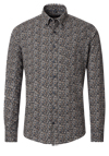Produktbild fr 'CASAMODA Casual Fit Hemd Langarm Button Down Kragen Muster dunkelblau'