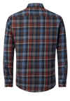 Produktbild fr 'CASAMODA Casual Fit Hemd Langarm New Kent Kragen Flanell Karo blau'
