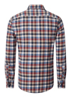Produktbild f�r 'CASAMODA Casual Fit Hemd Langarm New Kent Kragen Flanell Multikaro blau'