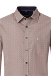 Produktbild f�r 'CASAMODA Casual Fit Hemd Langarm New Kent Kragen Muster rot'