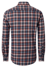 Produktbild f�r 'CASAMODA Casual Fit Hemd Langarm New Kent Kragen Flanell Karo dunkelblau'