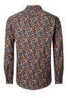 Produktbild f�r 'CASAMODA Casual Fit Hemd Langarm Button Down Kragen Blumenmuster dunkelblau'