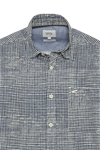 Produktbild fr 'CAMEL ACTIVE Regular Fit Hemd Halbarm New Kent Kragen Muster blau'