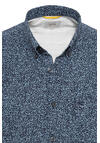 Produktbild fr 'CAMEL ACTIVE Regular Fit Hemd Langarm Button Down Kragen Muster dunkelblau'