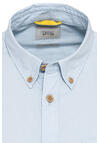 Produktbild fr 'CAMEL ACTIVE Regular Fit Hemd Langarm Button Down Kragen Streifenstruktur blau'