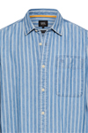 Produktbild f�r 'CAMEL ACTIVE Hemd Langarm New Kent Kragen Indigo Dye Streifen blau'