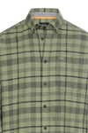 Produktbild f�r 'CAMEL ACTIVE Hemd Langarm Button Down Kragen Flanell Karo gr�n'