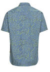 Produktbild fr 'CAMEL ACTIVE Modern Fit Hemd Halbarm Basic Kent Kragen Muster blau'