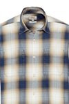 Produktbild fr 'CAMEL ACTIVE Hemd Halbarm New Kent Kragen Karo blau'
