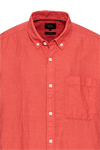 Produktbild fr 'CAMEL ACTIVE Hemd Halbarm Button Down Kragen Leinenmix dunkelrosa'