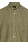 Produktbild fr 'CAMEL ACTIVE Hemd Halbarm Button Down Kragen Leinenmix oliv'