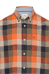 Produktbild f�r 'CAMEL ACTIVE Performance Hemd Halbarm Button Down Kragen Karo orange'