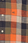 Produktbild f�r 'CAMEL ACTIVE Performance Hemd Halbarm Button Down Kragen Karo orange'