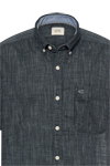 Produktbild f�r 'CAMEL ACTIVE Hemd Halbarm Button Down Kragen Streifen blau'