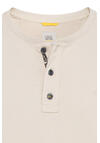 Produktbild fr 'CAMEL ACTIVE Henleyshirt Langarm Rundhals geknpft Jersey beige'