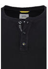 Produktbild fr 'CAMEL ACTIVE Henleyshirt Langarm Rundhals geknpft Jersey anthrazit'
