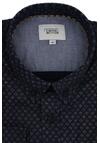 Produktbild fr 'CAMEL ACTIVE Regular Fit Hemd Langarm Button Down Kragen Muster dunkelblau'