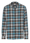 Produktbild fr 'CAMEL ACTIVE Hemd Langarm Button Down Kragen Flanell Karo blau'