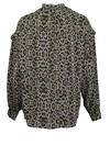 Produktbild fr 'ESSENTIEL ANTWERP Langarm Blusenshirt TUBIN Reptiliendesign grn'